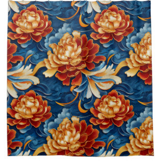 Chrysanthemums,Chinese cloud pattern 