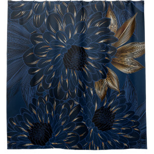 Chrysanthemums hand-drawn, elegant floral pattern.