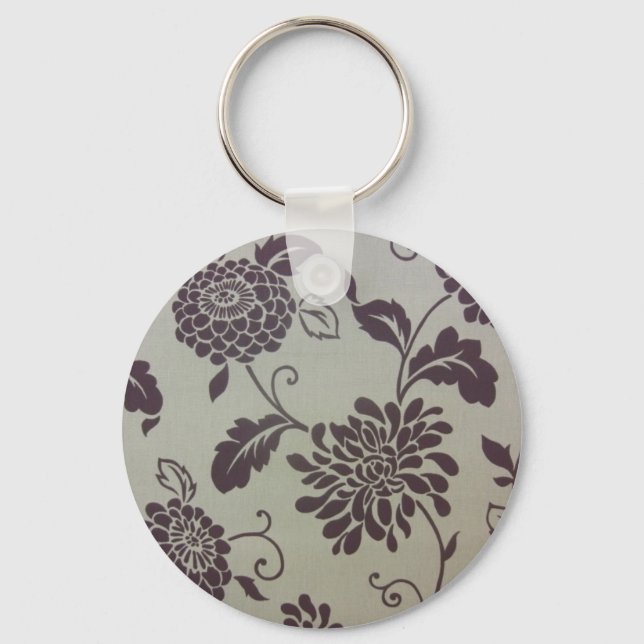 Chrysanthemums Keychain (Front)