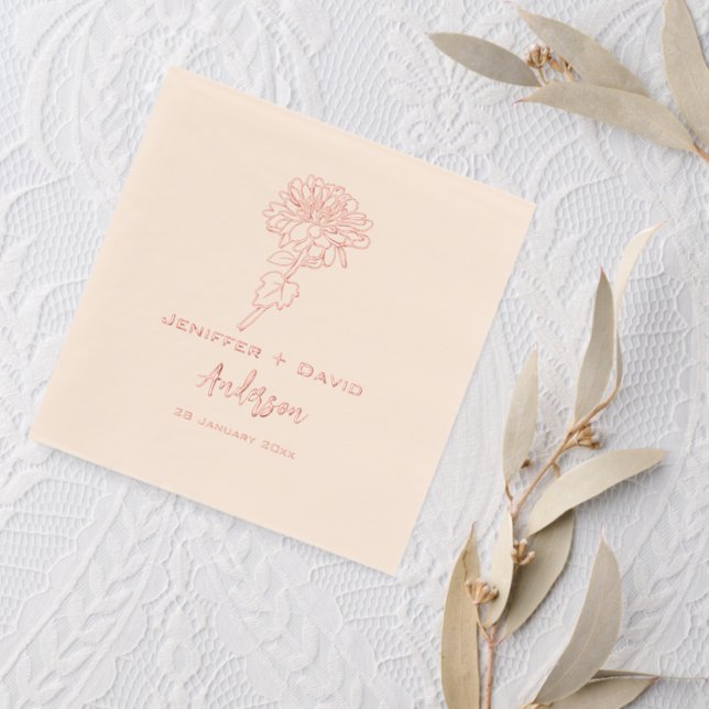 Chrysanthemums Personalized wedding,bridal shower (Insitu (mariage 2))