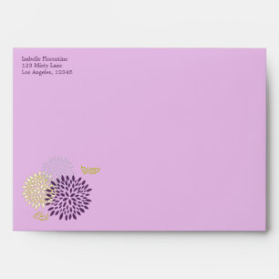 Chrysanthemums Wedding 5 x 7 Envelope