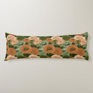 Chrysanths Floral Cozy Home Victorian Memory Foam Body Pillow