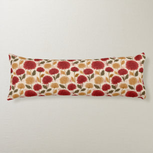 Chrysanths Texture Home Styling Boho Memory Foam Body Pillow