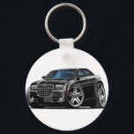 Chrysler 300 Black Car Keychain<br><div class="desc">Keychain Template</div>