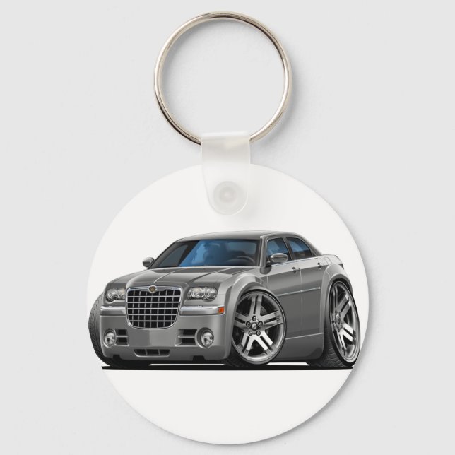 Chrysler 300 Grey Car Keychain (Front)