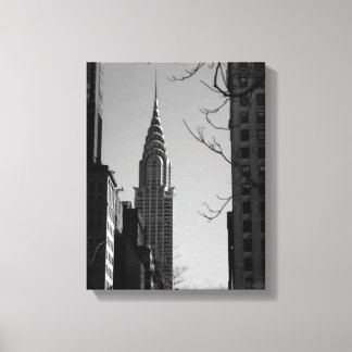 Chrysler Building-Black and White Canvas Print