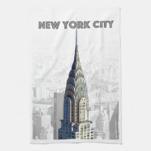 Chrysler Building New York City Kitchen Towel