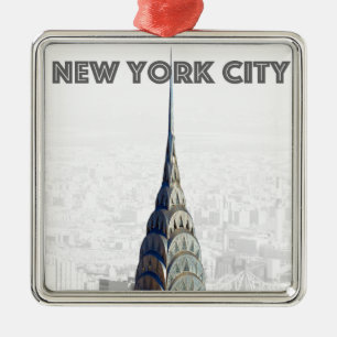 Chrysler Building New York City Metal Ornament