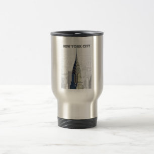 Chrysler Building New York City Travel Mug
