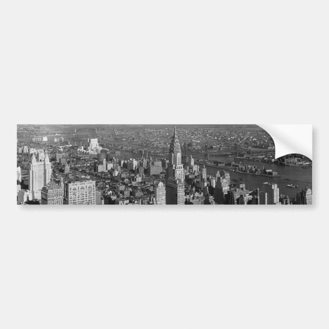 Chrysler Building New York Manhattan Bumper Sticker (Front)