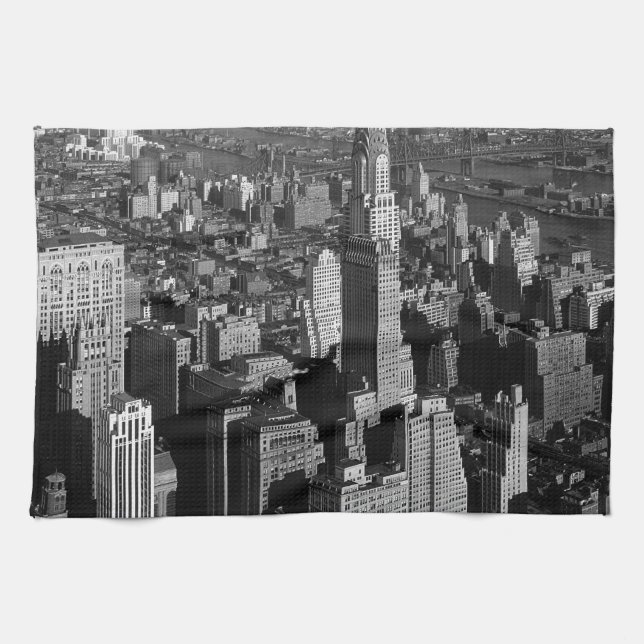 Chrysler Building New York Manhattan Kitchen Towel (Horizontal)