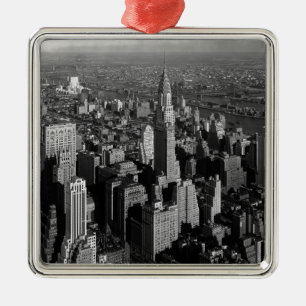 Chrysler Building New York Manhattan Metal Ornament