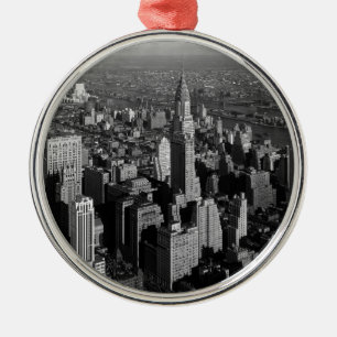 Chrysler Building New York Manhattan Metal Ornament