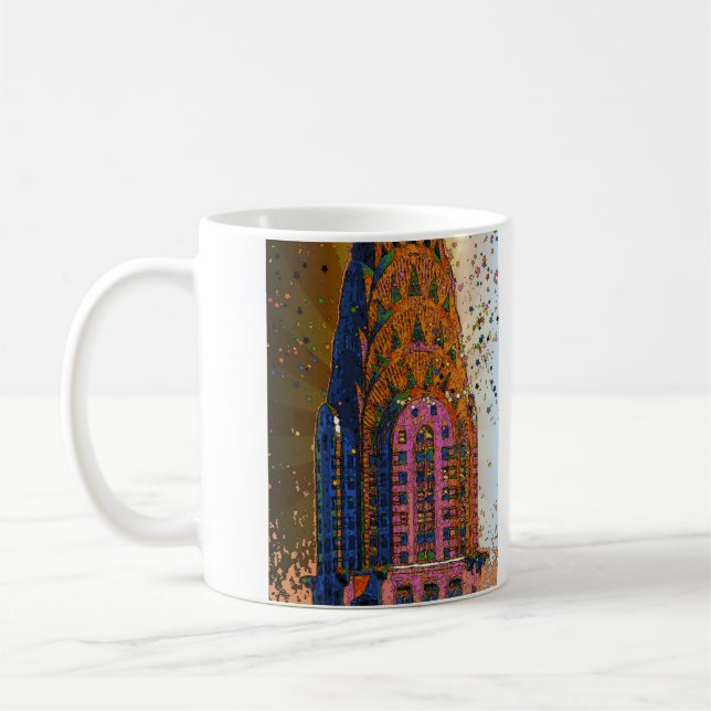 Chrysler Building Top Closeup #1 Coffee Mug (Left)