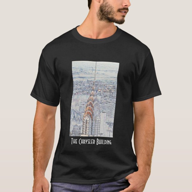 Chrysler construisant le T-shirt noir (Devant)