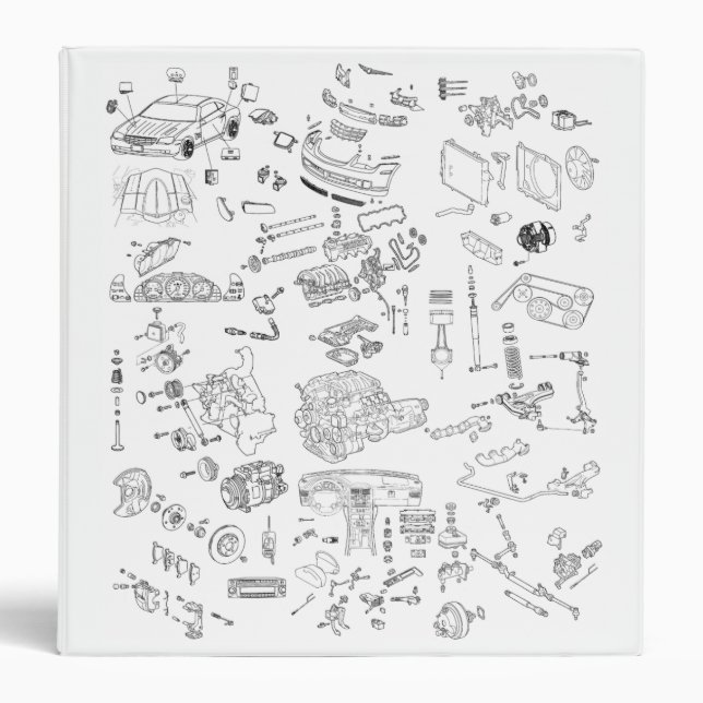 Chrysler Crossfire Exploded Parts Binder (Front)