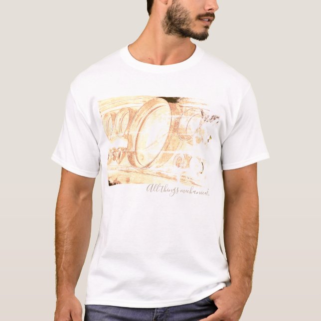 Chrysler Dashboard All Things Mechanical T-Shirt (Front)