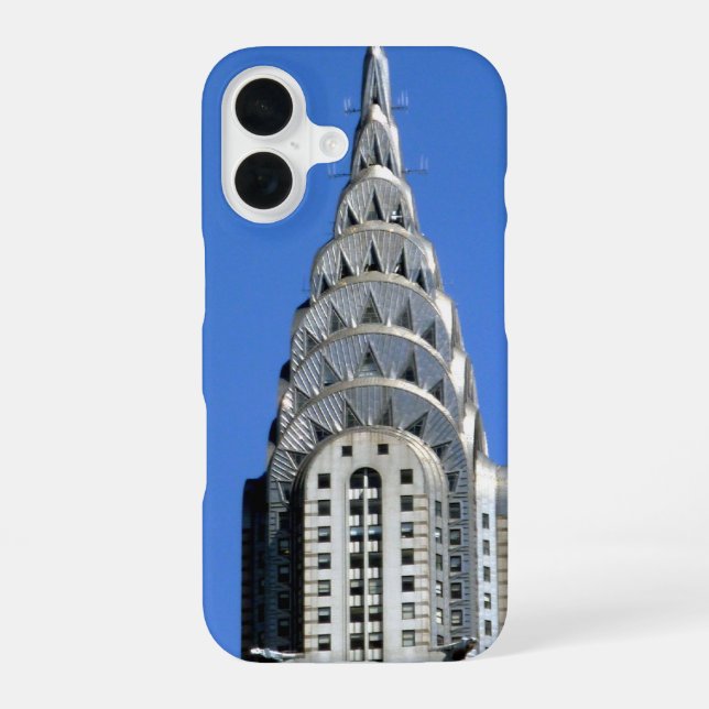 chrysler silver iPhone 16 case (Back)