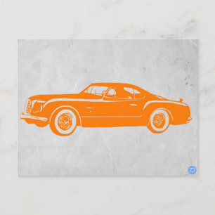 Chrysler Vintage Orange Postcard