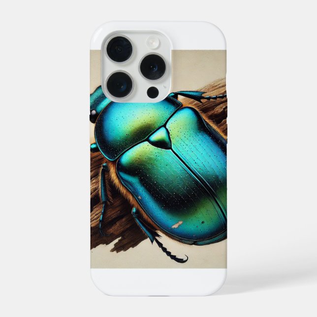 Chrysochus Beetle 210724IREF236 - Watercolor iPhone Case (Back)