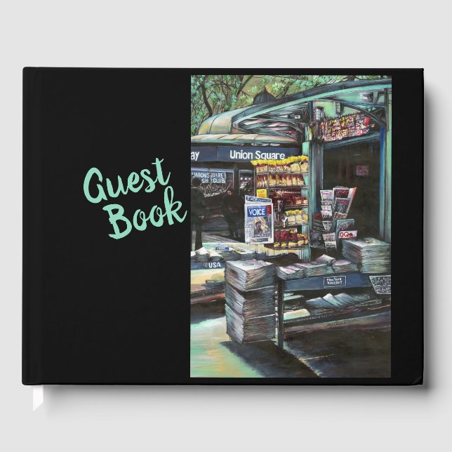 Chrysocolia Morning, Union Square, NYC Guest Book (Front)