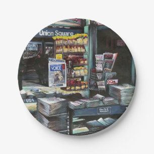 Chrysocolia Morning, Union Square, NYC Paper Plate