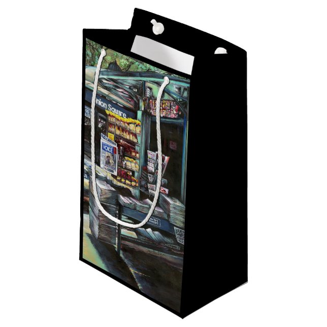 Chrysocolia Morning, Union Square, NYC Small Gift Bag (Front Angled)