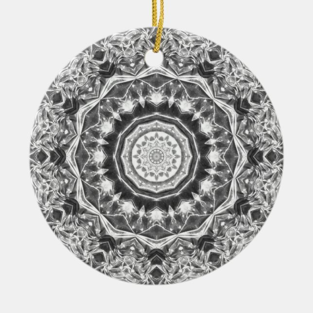 Chrystal Kaleidoscope 04 Ceramic Ornament (Front)