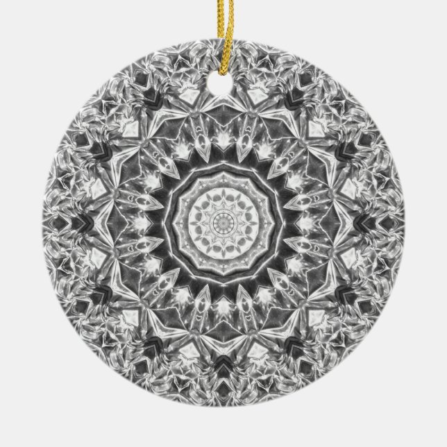 Chrystal Kaleidoscope 08 Ceramic Ornament (Front)