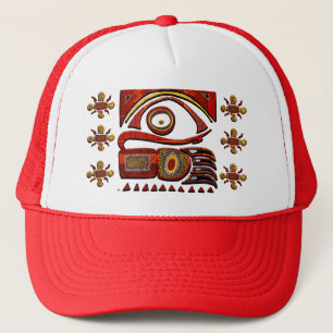 Chu Mtu African Folk Art Trucker Hat