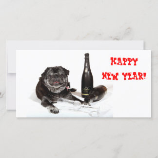 Chubbs le carte photo de bonne année de Wampug