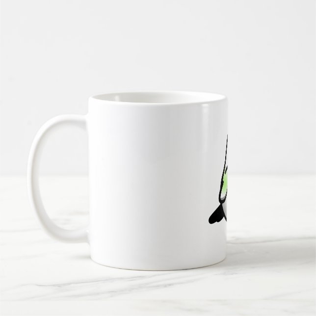 Chubby Agender LGBT+ Pride Lovebird Coffee Mug (Left)
