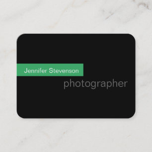 Chubby Black Green Carte de visite de la photograp