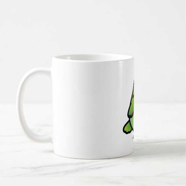 Chubby Blue-fronted Amazon Coffee Mug (Left)