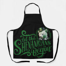 Chubby Boo Boo Gangsta Apron  "Shenanigans begin"