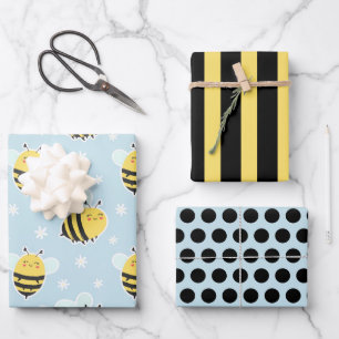 Chubby Bumblebee Wrapping Paper Set