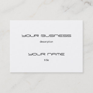 Chubby Business Card Template Premium  Heavy White