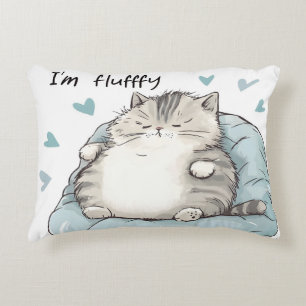 Chubby Cat Chill Vibes Accent Pillow