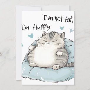 Chubby Cat Chill Vibes Holiday Card