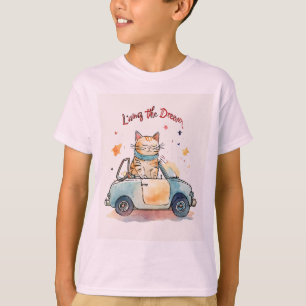 Chubby cat in a tiny car T-Shirt