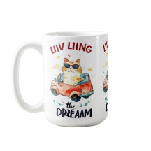 Chubby Cat : Vivre le rêve café Mug