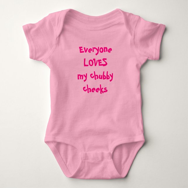 Chubby Cheeks Baby Bodysuit (Front)