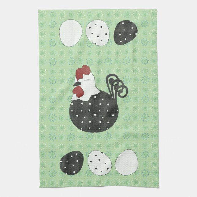 Chubby Chicken Kitchen Towel (Vertical)
