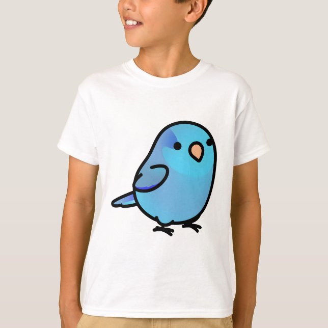 Chubby Cobalt Parrotlet T-Shirt (Front)