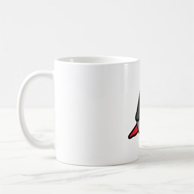 Chubby Congo African Grey - Plucker Coffee Mug (Left)