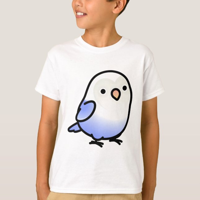Chubby Fischer's Blue Lovebird T-Shirt (Front)