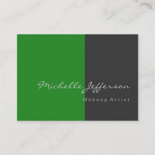 Chubby Forest Green Grey Carte de visite attrayant