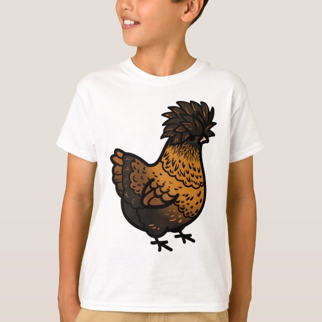 Chubby Golden Polish Chicken T-Shirt (Front)