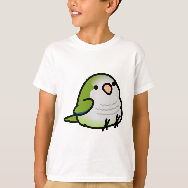 Chubby Green Quaker (Splay) T-Shirt (Front)