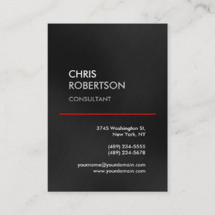 Chubby Grey Red Line Carte de visite attrayant